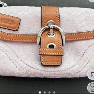 Coach Women's Lilac Soho Wristlet